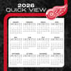 image NHL Detroit Red Wings 2026 Desk Calendar Fourth Alternate Image