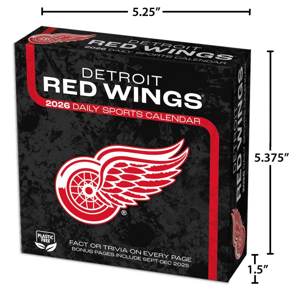 NHL Detroit Red Wings 2026 Desk Calendar Sixth Alternate Image