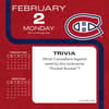 image NHL Montreal Canadiens 2026 Desk Calendar Third Alternate Image