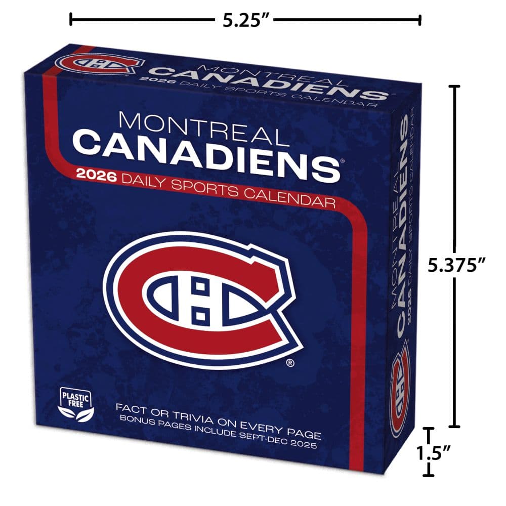 NHL Montreal Canadiens 2026 Desk Calendar Sixth Alternate Image