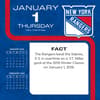 image NHL New York Rangers 2026 Desk Calendar Second Alternate Image