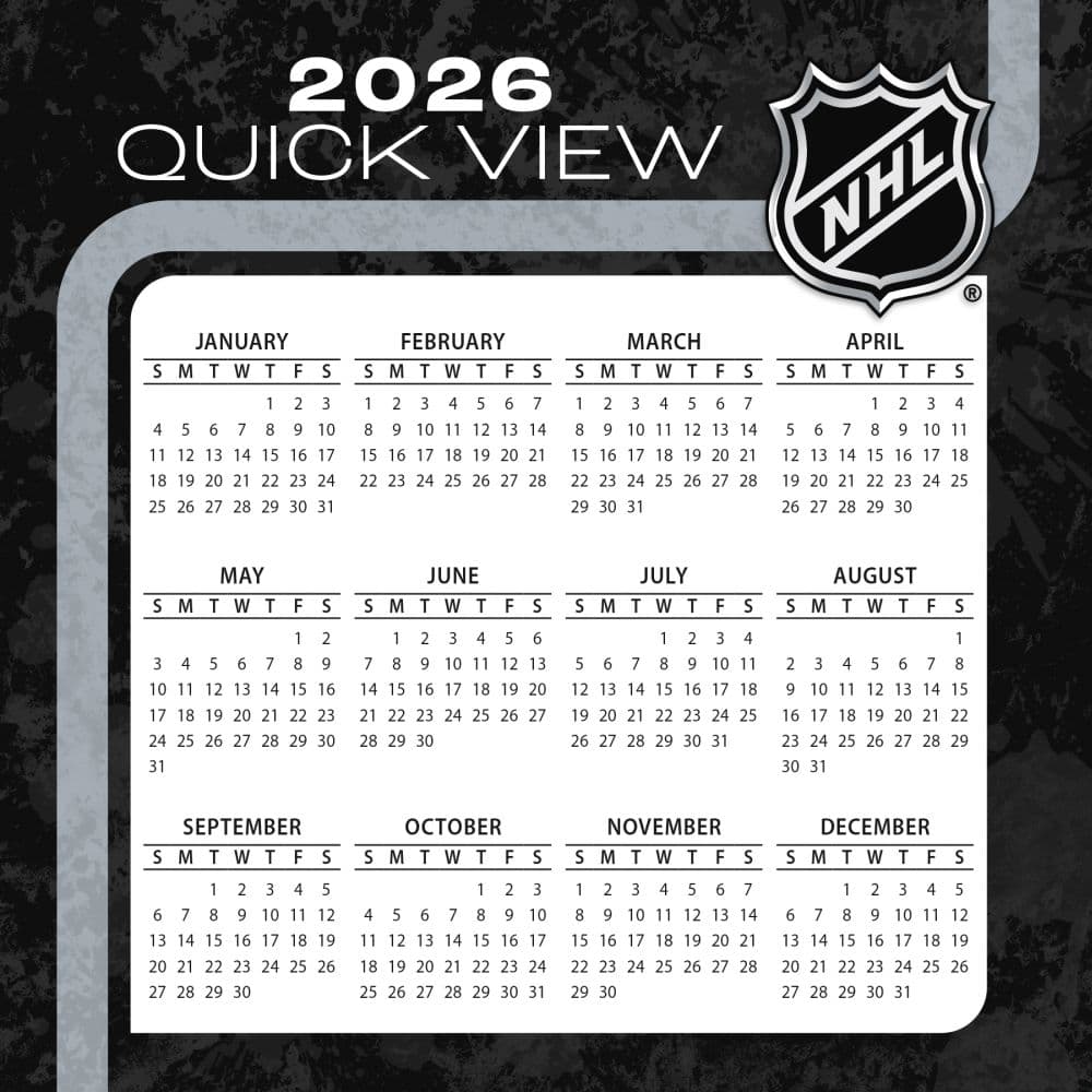 NHL All Team 2026 Desk Calendar Fourth Alternate Image