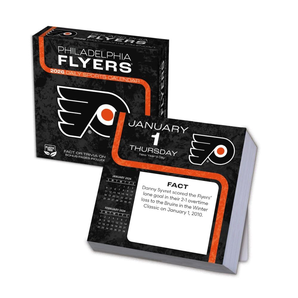 NHL Philadelphia Flyers 2026 Desk Calendar Main Product Image