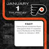 image NHL Philadelphia Flyers 2026 Desk Calendar Second Alternate Image