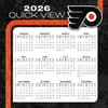 image NHL Philadelphia Flyers 2026 Desk Calendar Fourth Alternate Image