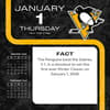 image NHL Pittsburgh Penguins 2026 Desk Calendar Second Alternate Image