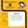 image NHL Pittsburgh Penguins 2026 Desk Calendar Third Alternate Image