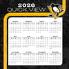 image NHL Pittsburgh Penguins 2026 Desk Calendar Fourth Alternate Image