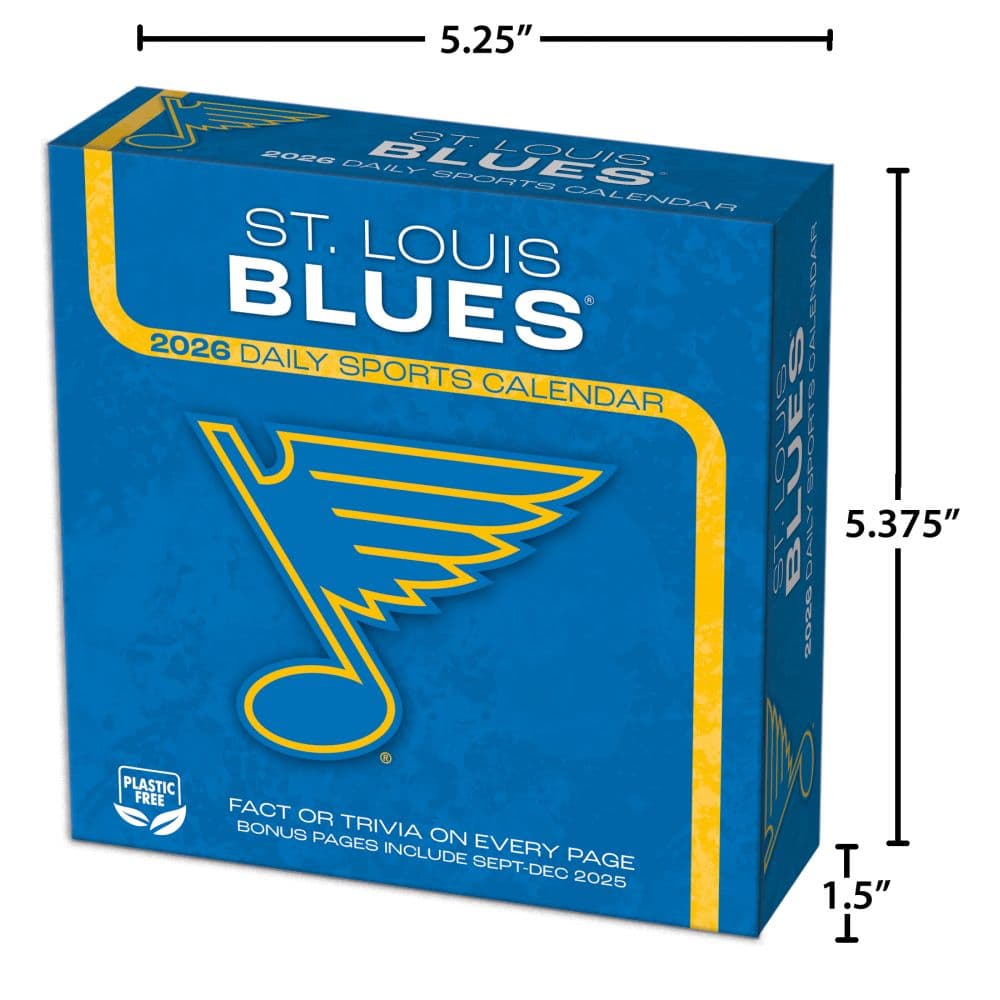 NHL St Louis Blues 2026 Desk Calendar Sixth Alternate Image