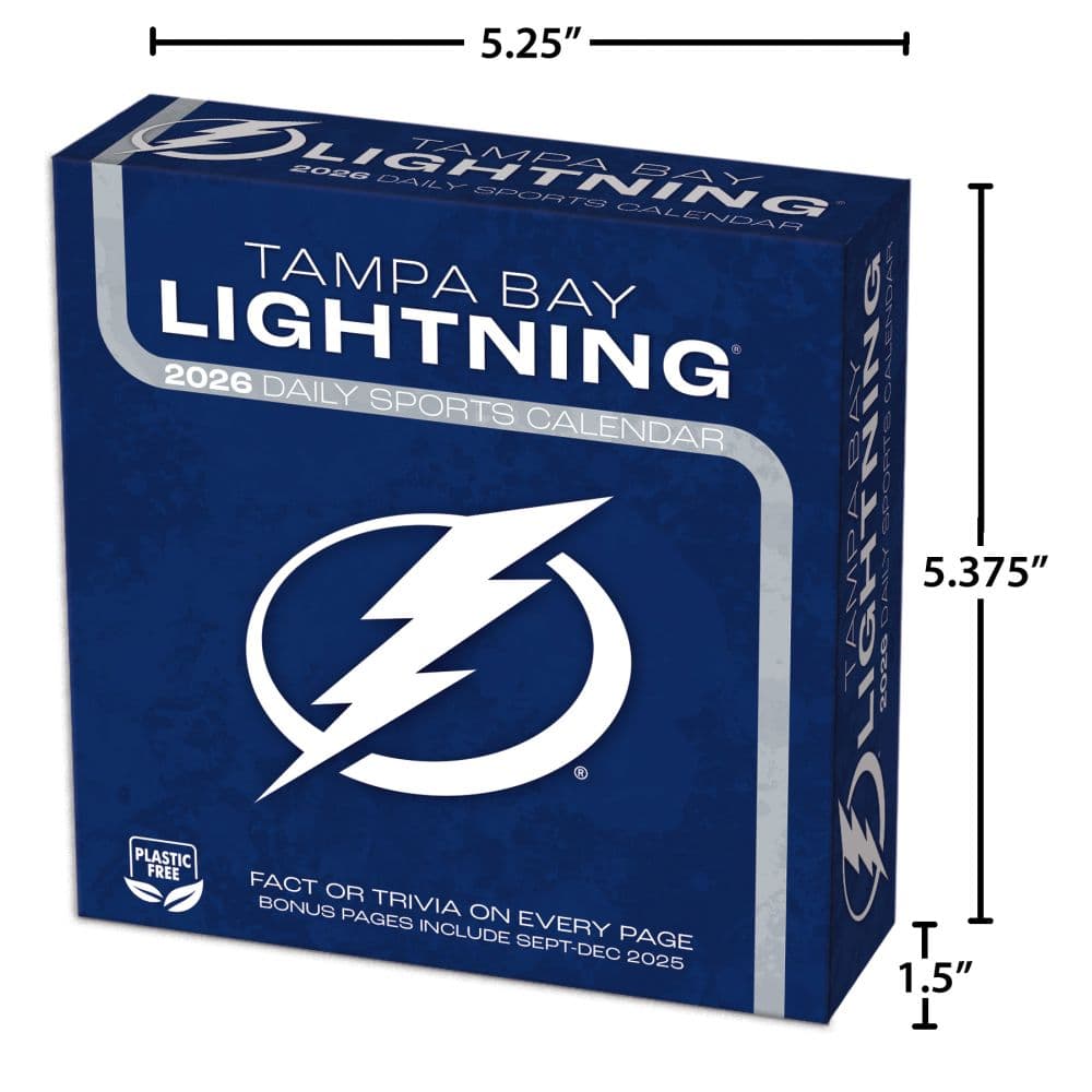 NHL Tampa Bay Lightning 2026 Desk Calendar Sixth Alternate Image