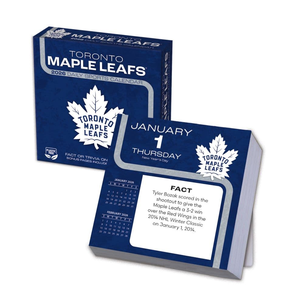 NHL Toronto Maple Leafs 2026 Desk Calendar Main Product Image