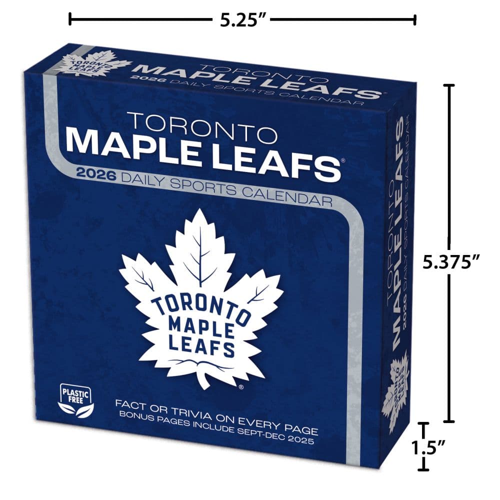 NHL Toronto Maple Leafs 2026 Desk Calendar Sixth Alternate Image
