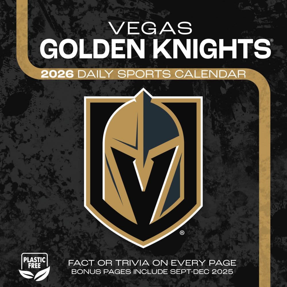 NHL Vegas Golden Knights 2026 Desk Calendar First Alternate Image