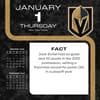 image NHL Vegas Golden Knights 2026 Desk Calendar Second Alternate Image