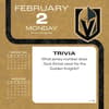 image NHL Vegas Golden Knights 2026 Desk Calendar Third Alternate Image