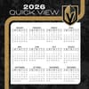image NHL Vegas Golden Knights 2026 Desk Calendar Fourth Alternate Image