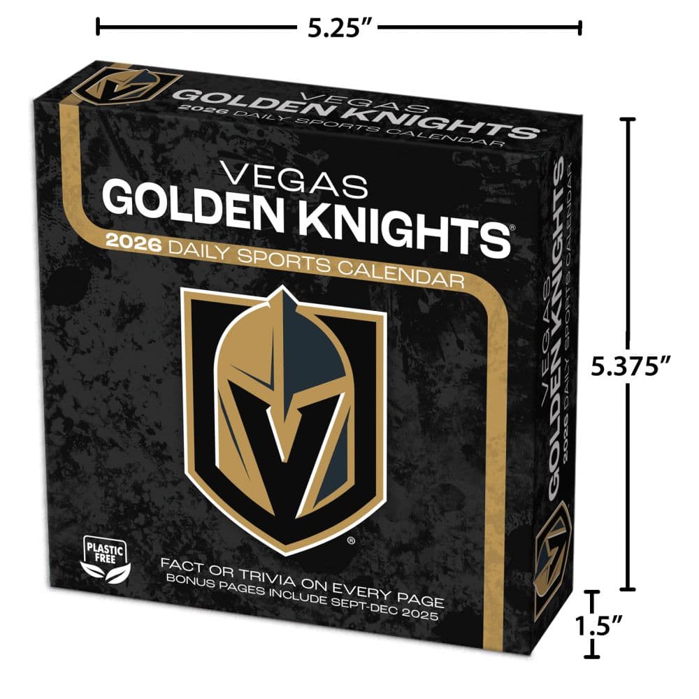 NHL Vegas Golden Knights 2026 Desk Calendar Sixth Alternate Image