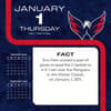 image NHL Washington Capitals 2026 Desk Calendar Second Alternate Image