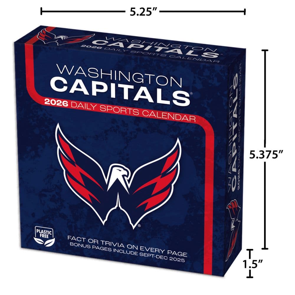 NHL Washington Capitals 2026 Desk Calendar Sixth Alternate Image