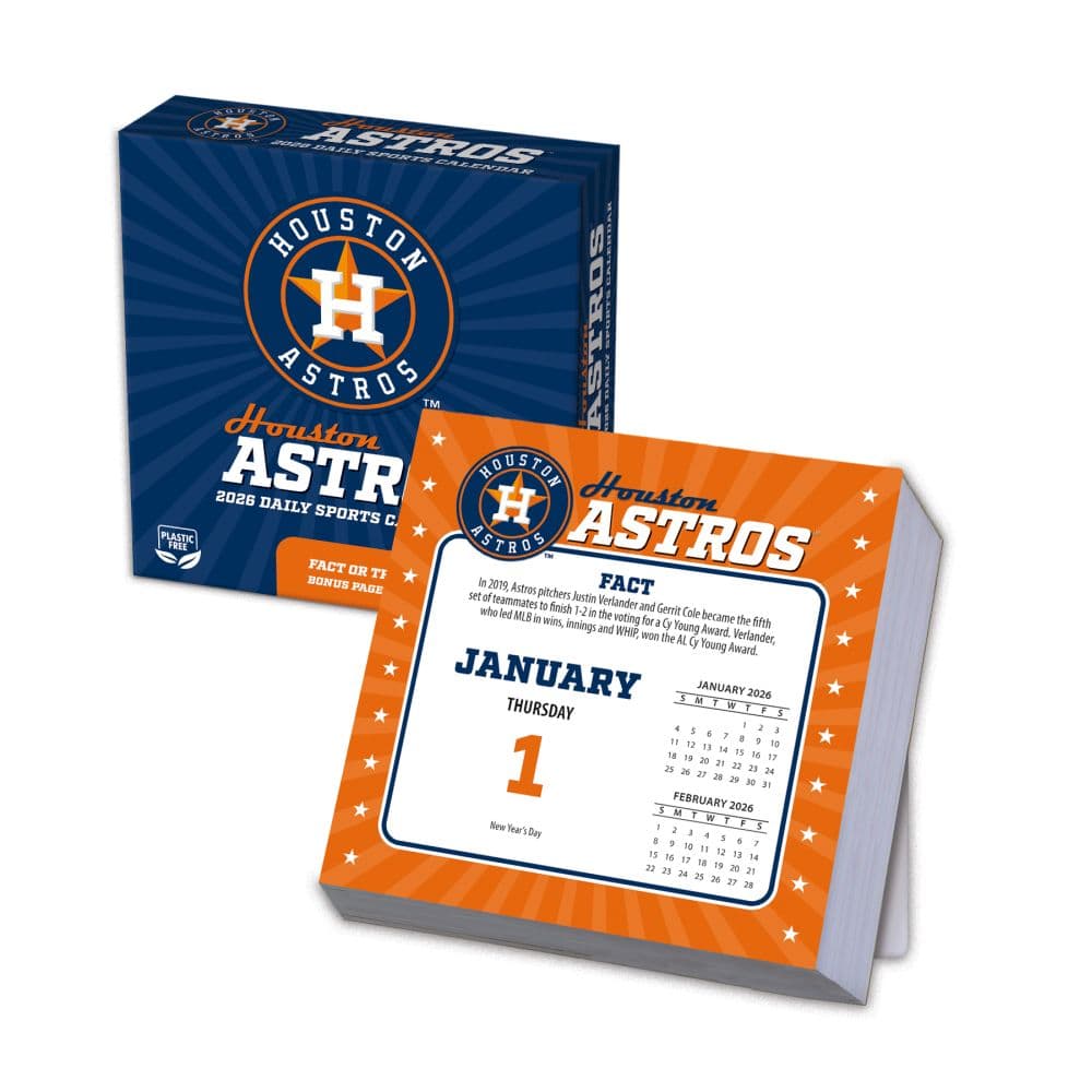 MLB Houston Astros 2026 Desk Calendar Main Product Image