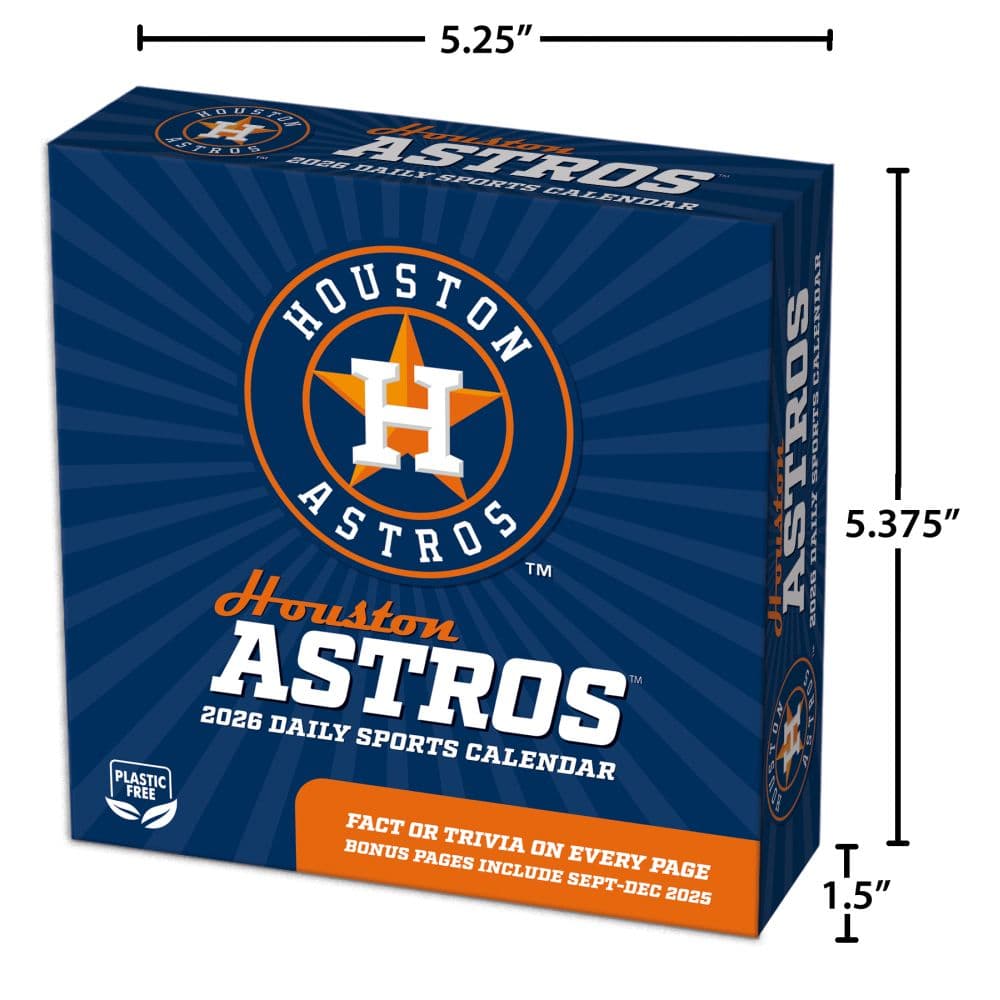 MLB Houston Astros 2026 Desk Calendar Fifth Alternate Image
