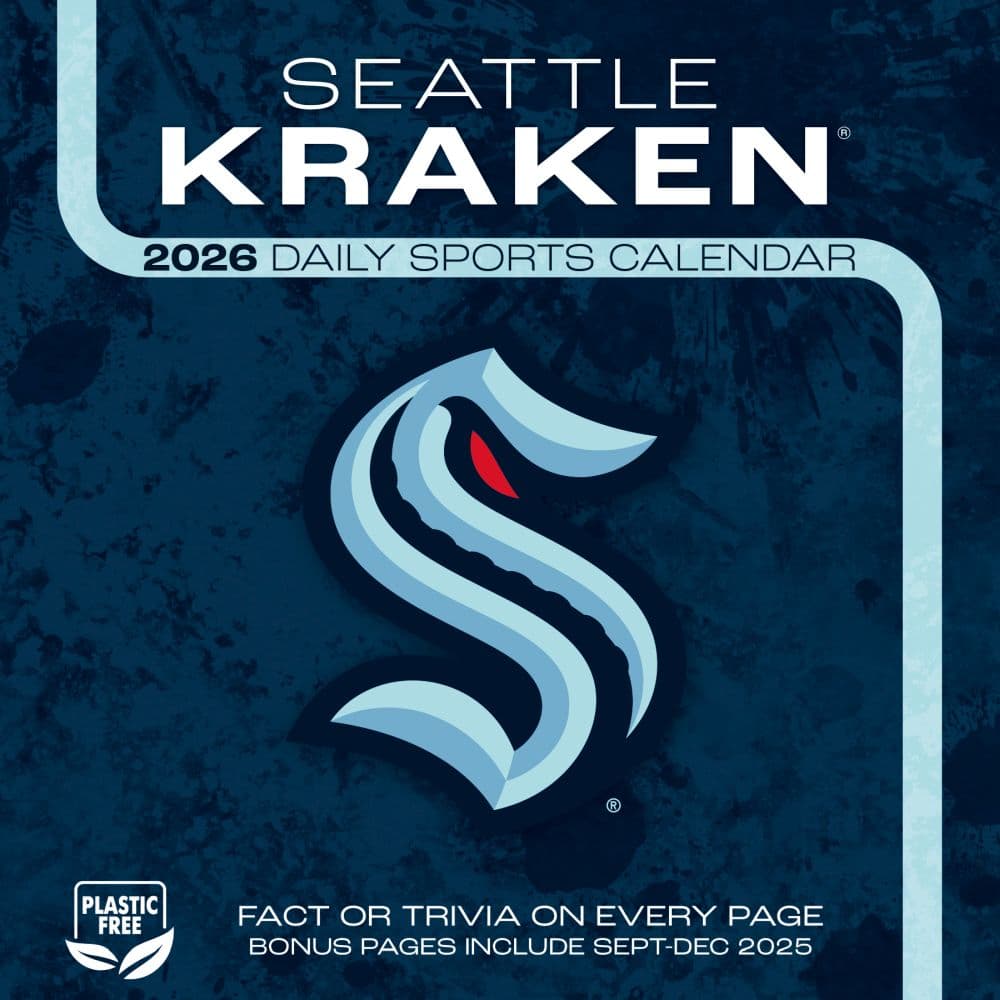 NHL Seattle Kraken 2026 Desk Calendar First Alternate Image