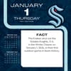 image NHL Seattle Kraken 2026 Desk Calendar Second Alternate Image
