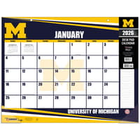 image NCAA Michigan Wolverines 2026 Desk Calendar Main Product Image
