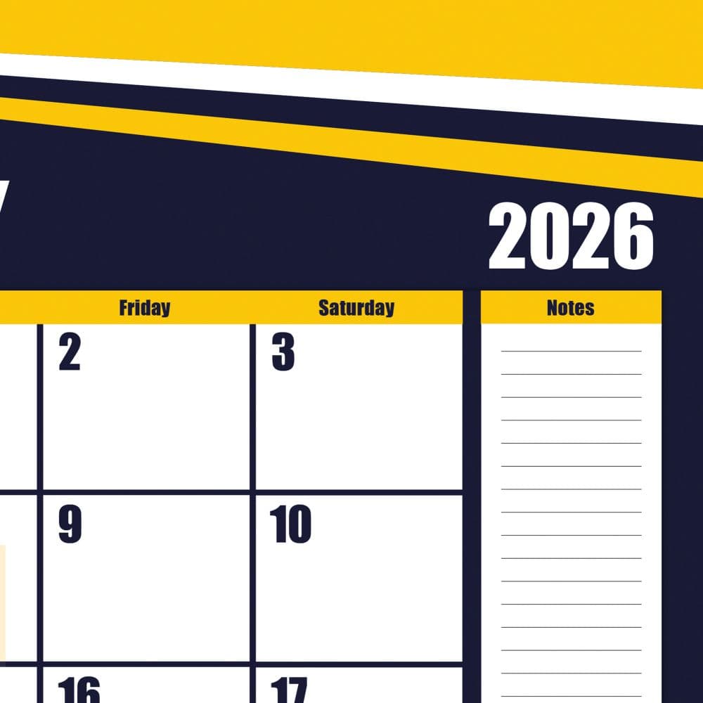 NCAA Michigan Wolverines 2026 Desk Calendar Second Alternate Image
