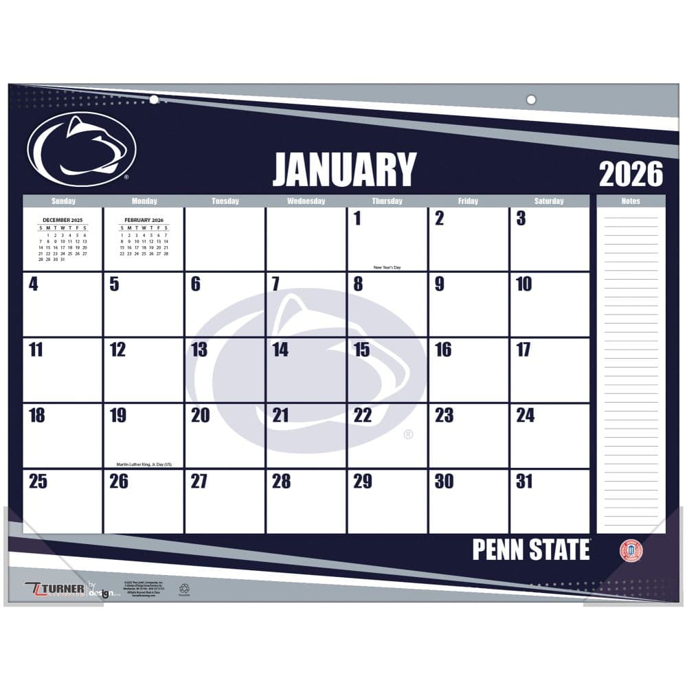 NCAA Penn State Nittany Lions 2026 Desk Calendar First Alternate Image