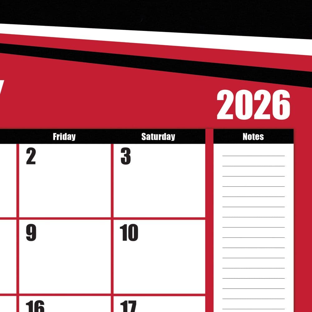 NCAA Wisconsin Badgers 2026 Desk Calendar Second Alternate Image