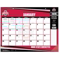 image NCAA Ohio State Buckeyes 2026 Desk Calendar Main Product Image