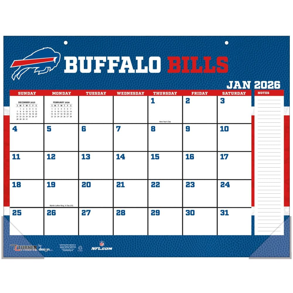 NFL Buffalo Bills 2026 Desk Calendar First Alternate Image