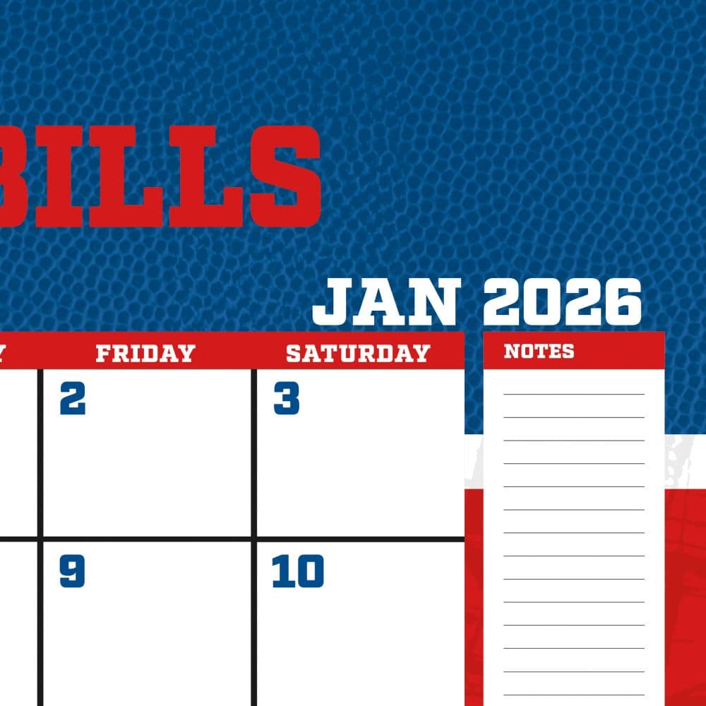 NFL Buffalo Bills 2026 Desk Calendar Second Alternate Image