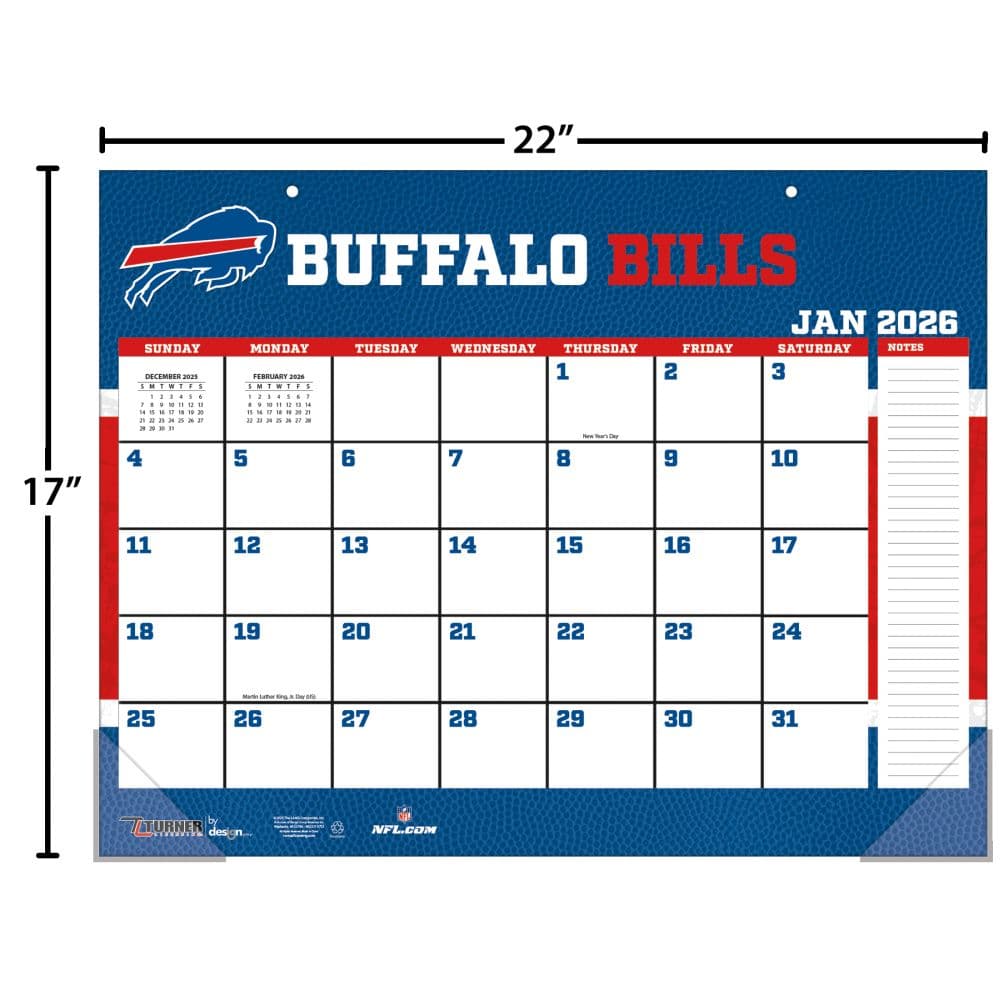 NFL Buffalo Bills 2026 Desk Calendar Fourth Alternate Image