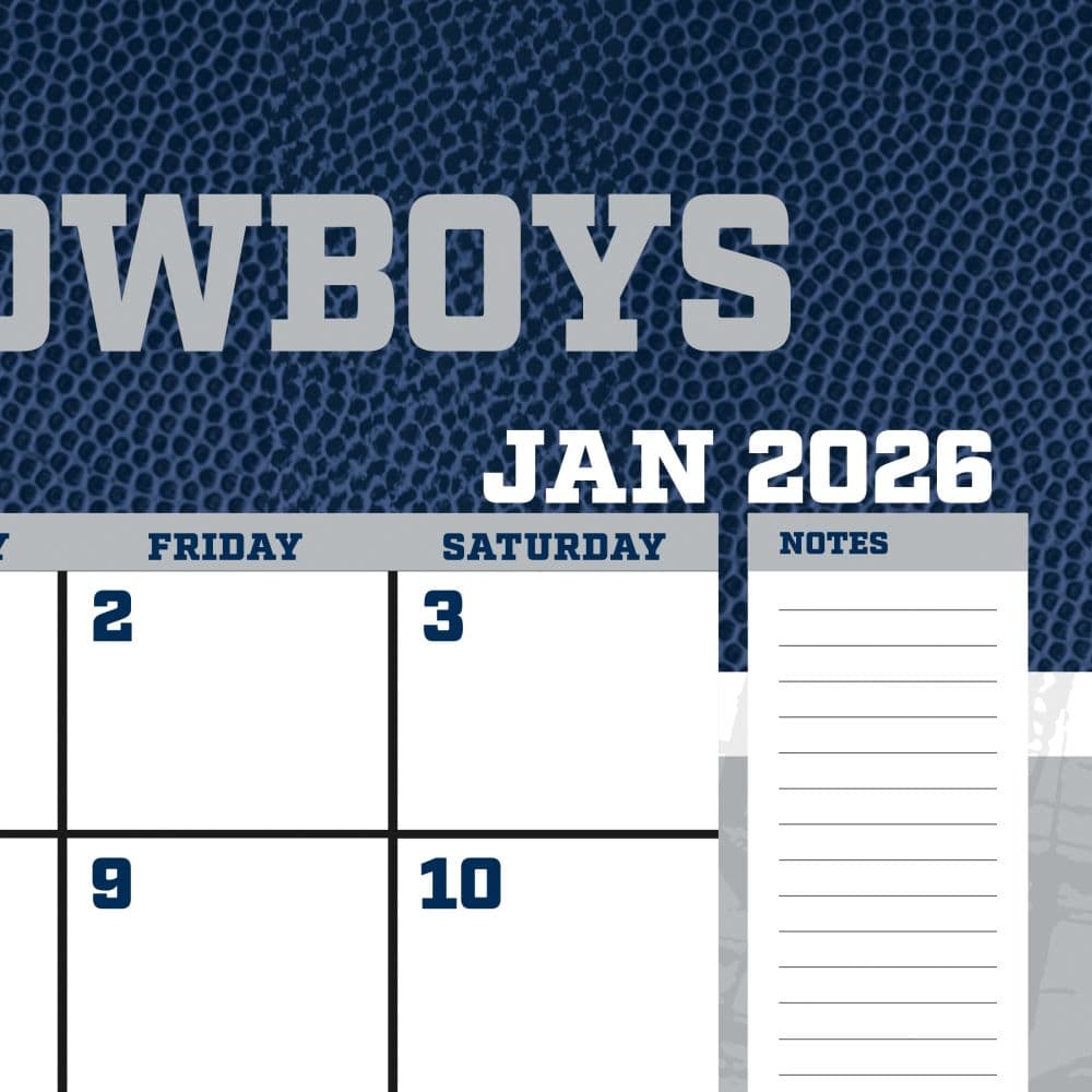 NFL Dallas Cowboys 2026 Desk Calendar Second Alternate Image
