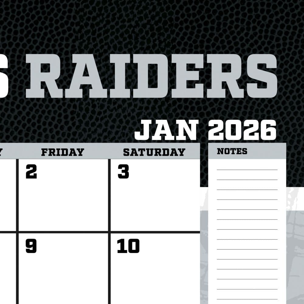 NFL Las Vegas Raiders 2026 Desk Calendar Second Alternate Image