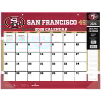 image NFL San Francisco 49ers 2026 Desk Calendar Main Product Image