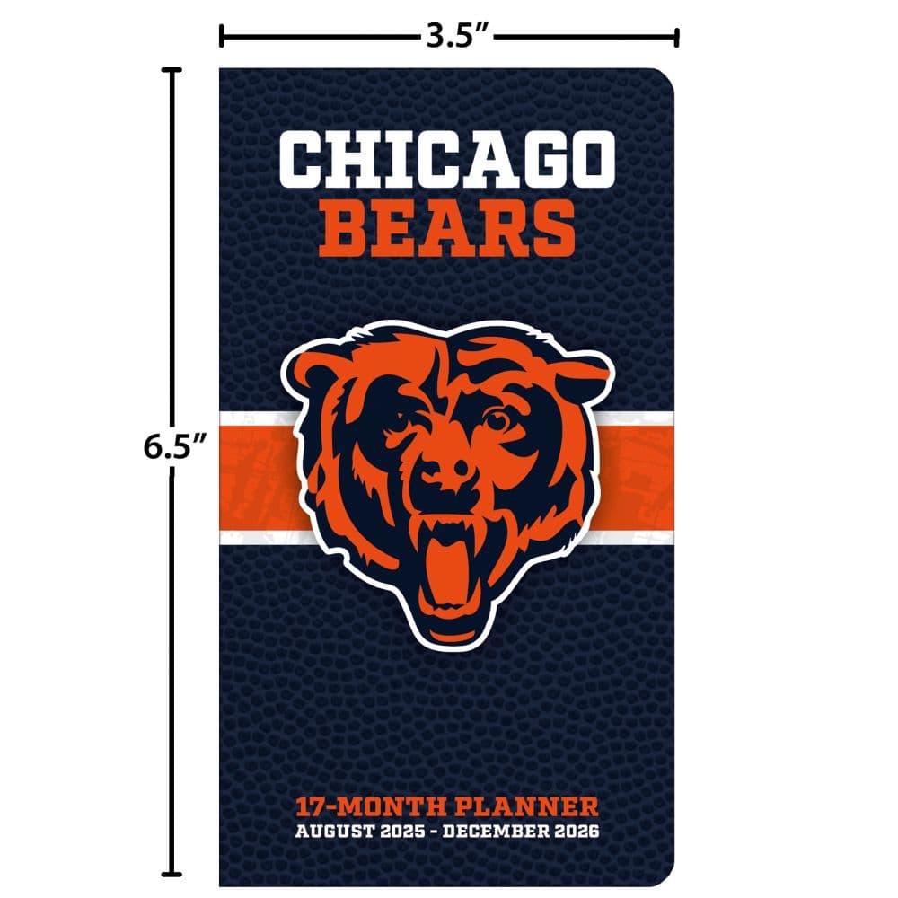 NFL Chicago Bears 17 Month 2026 Pocket Planner Fifth Alternate Image