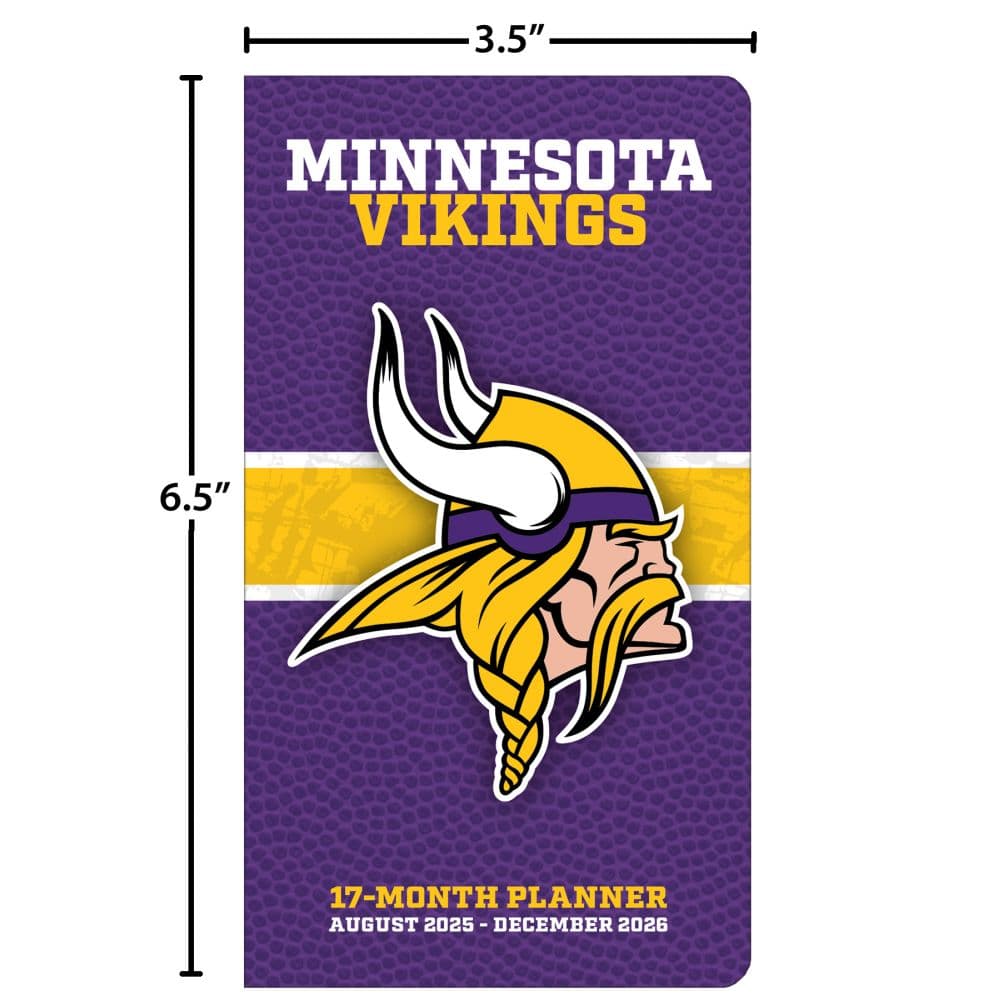 NFL Minnesota Vikings 17 Month 2026 Pocket Planner Fifth Alternate Image