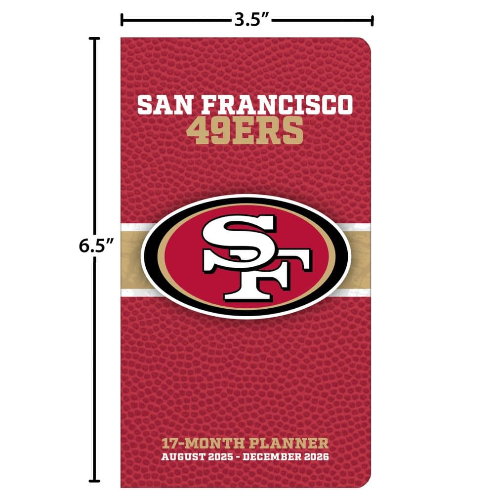 NFL San Francisco 49ers 17 Month 2026 Pocket Planner Fifth Alternate Image