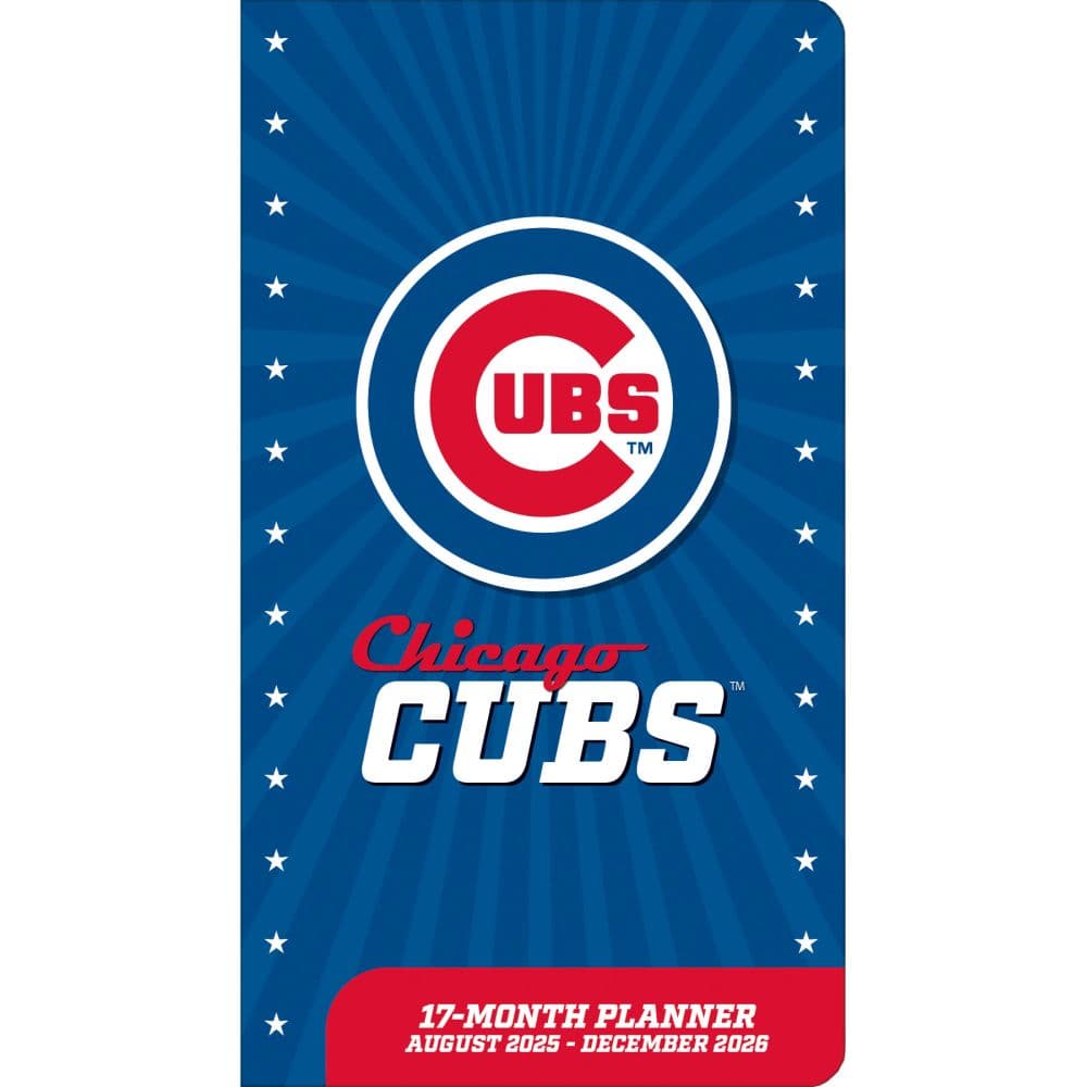 MLB Chicago Cubs 17 Month 2026 Pocket Planner Main Product Image