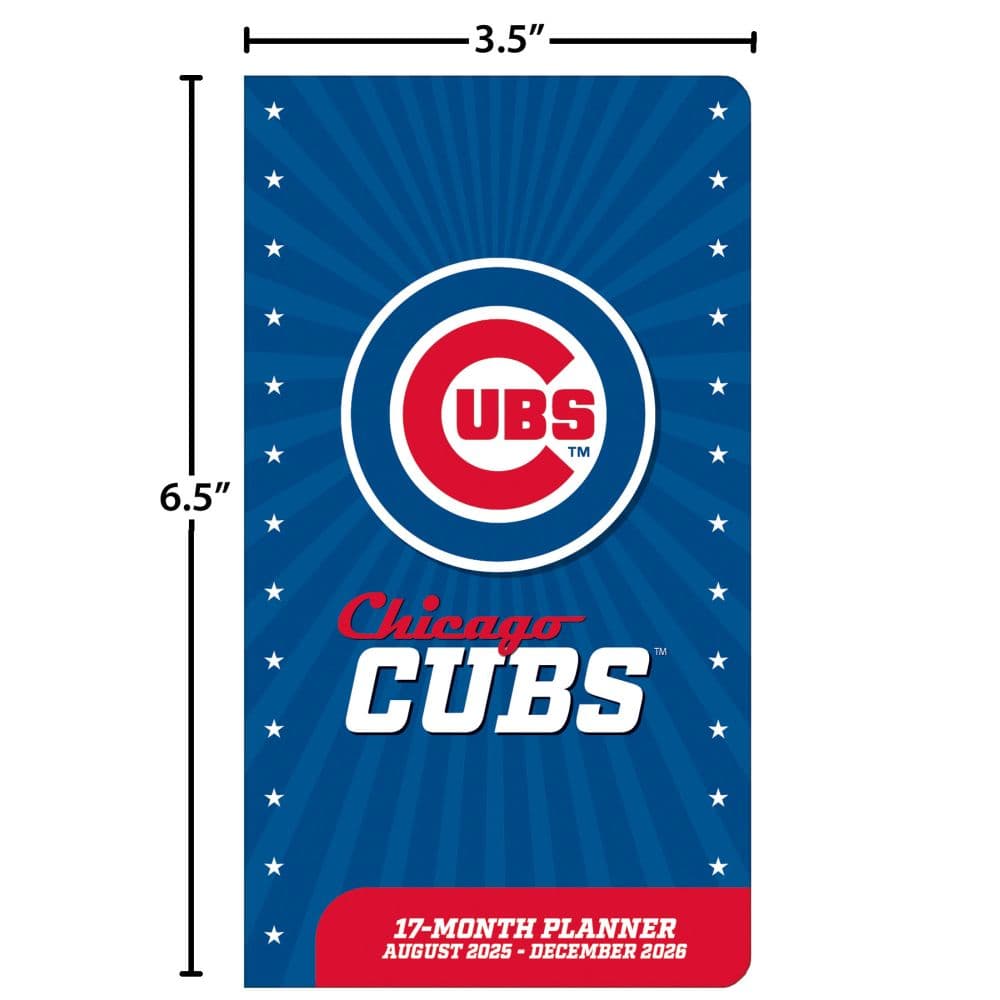 MLB Chicago Cubs 17 Month 2026 Pocket Planner Fifth Alternate Image