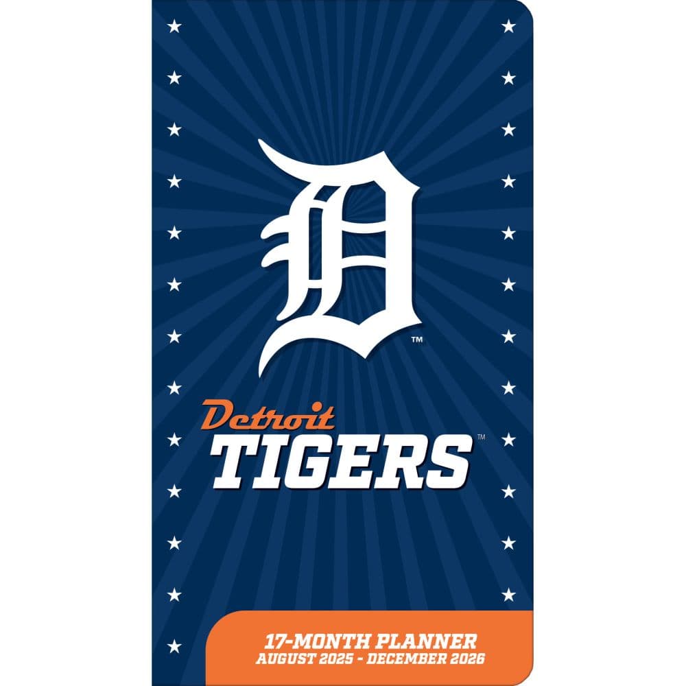 MLB Detroit Tigers 17 Month 2026 Pocket Planner Main Product Image