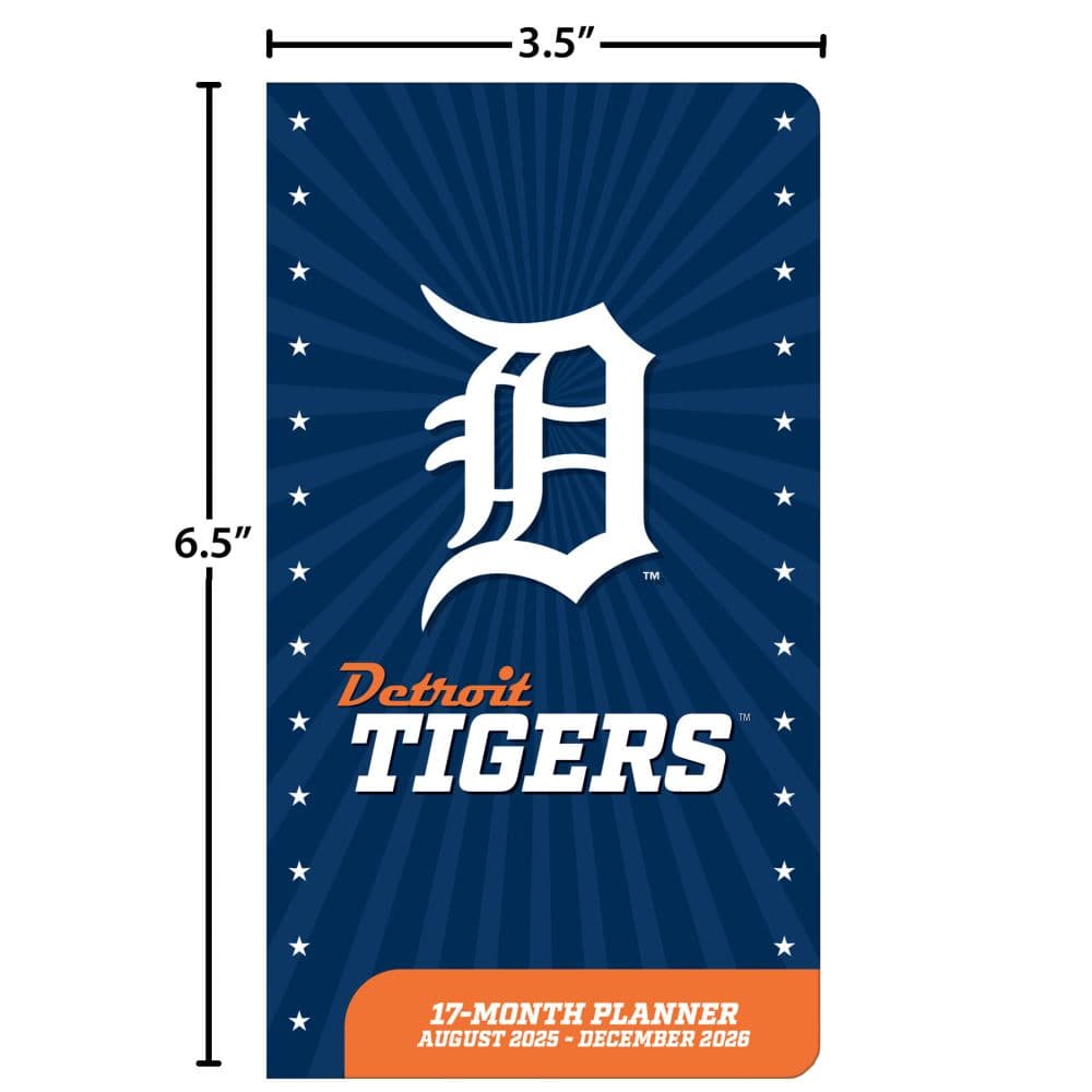 MLB Detroit Tigers 17 Month 2026 Pocket Planner Fifth Alternate Image
