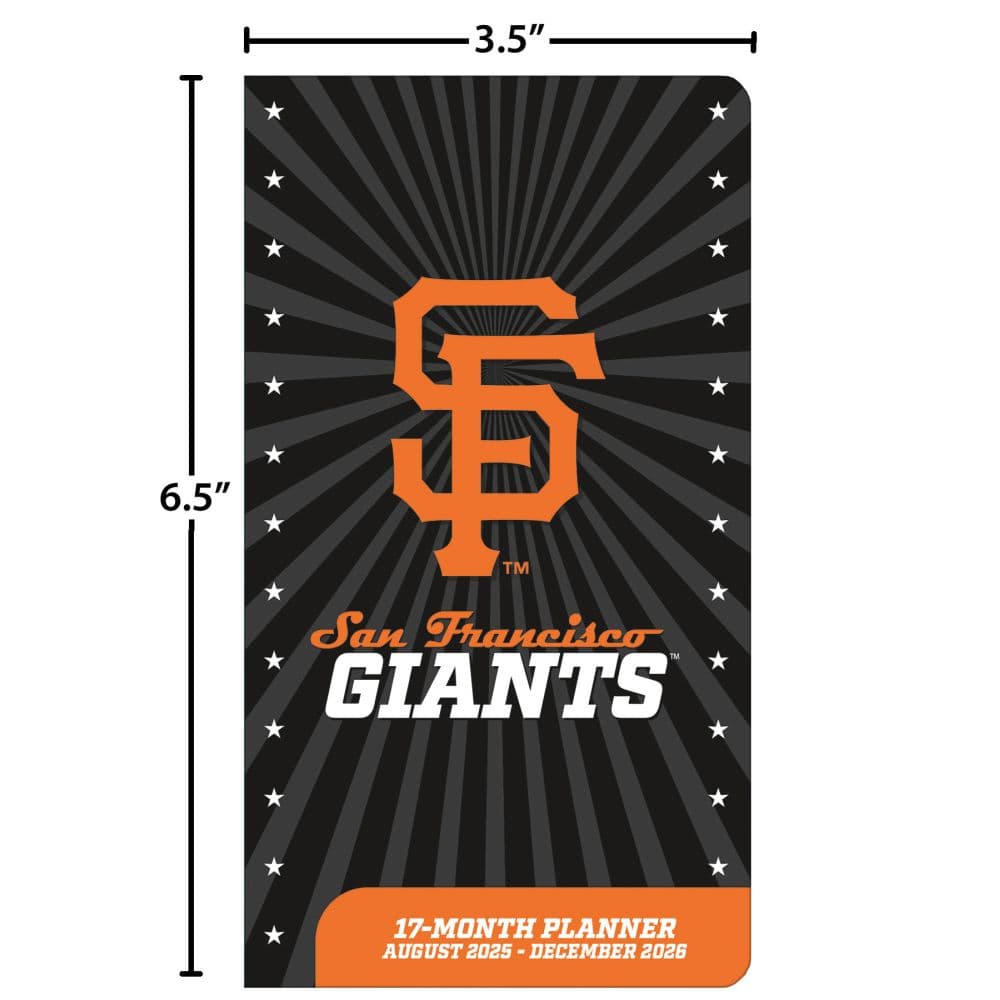 MLB San Francisco Giants 17 Month 2026 Pocket Planner Fifth Alternate Image