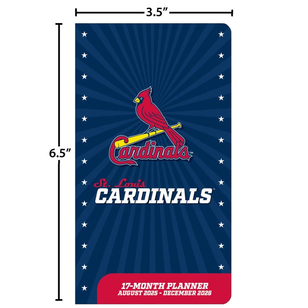 MLB St Louis Cardinals 17 Month 2026 Pocket Planner Fifth Alternate Image