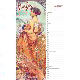 Mucha Poster 2026 Wall Calendar