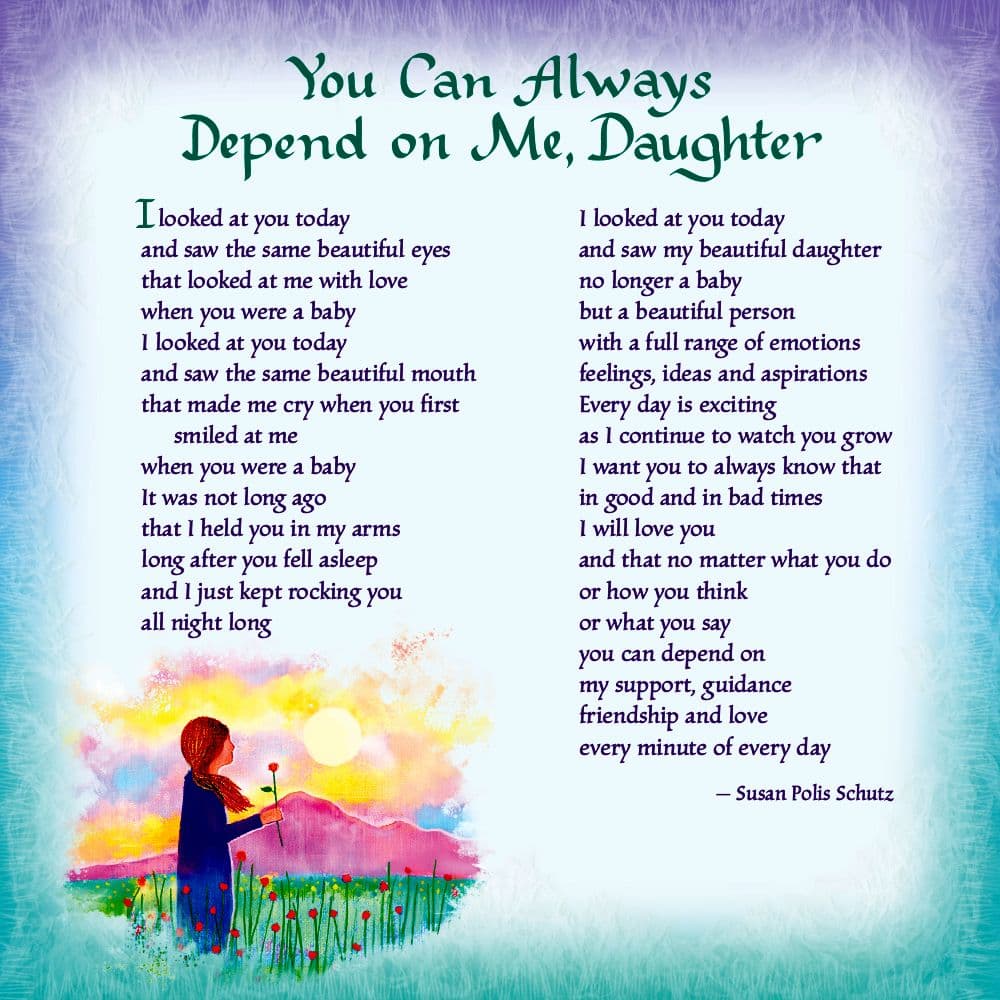 Daughter You Are A Gift In My Life 2026 Wall Calendar Second  Alternate Image