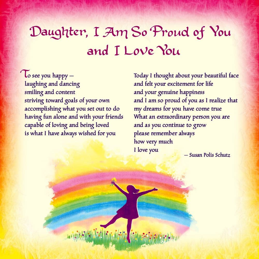 Daughter You Are A Gift In My Life 2026 Wall Calendar Fourth Alternate Image